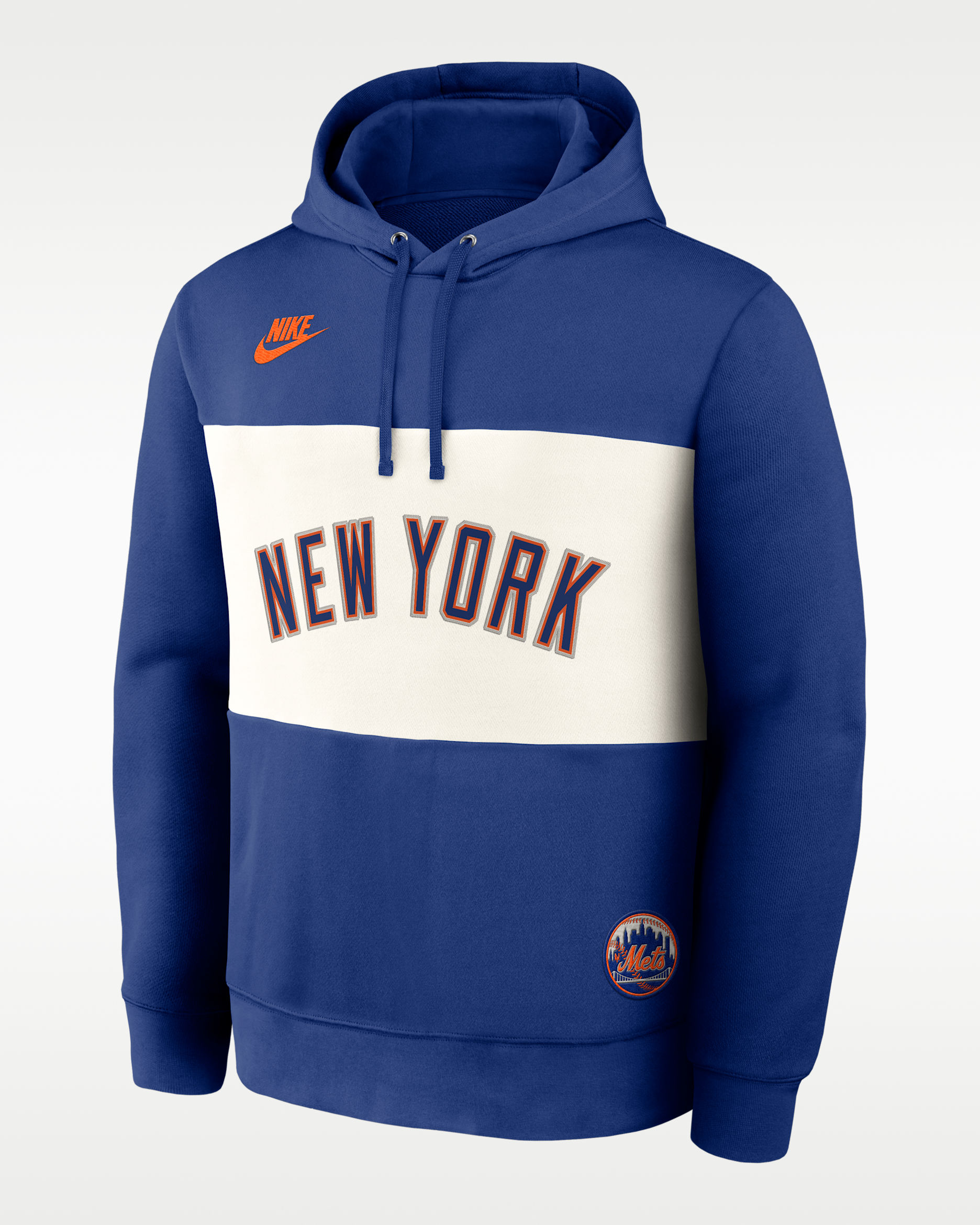 New York Mets Cooperstown Legacy Men's Nike MLB Pullover Hoodie